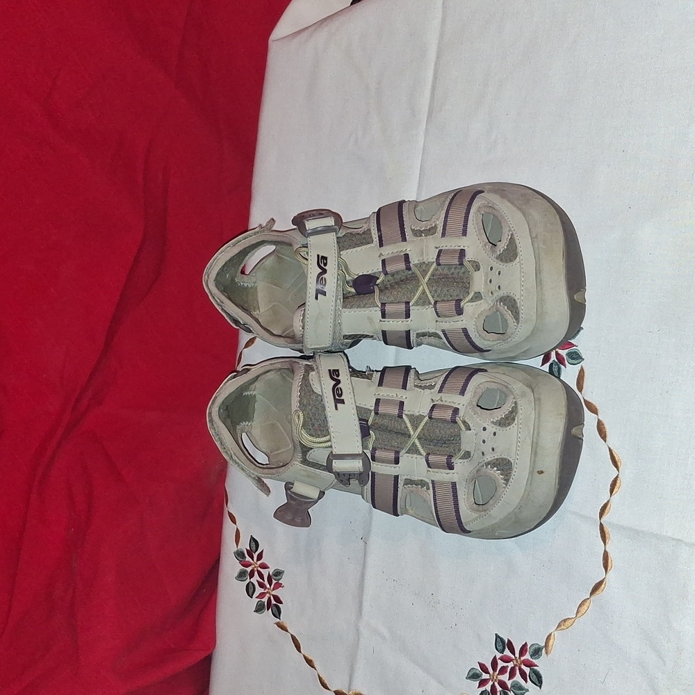 Teva  Sandals - Tan and Purple